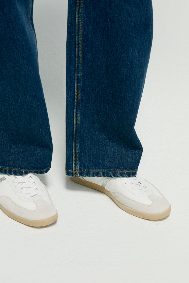 Slope Curve High-Rise Wide-Leg Jeans