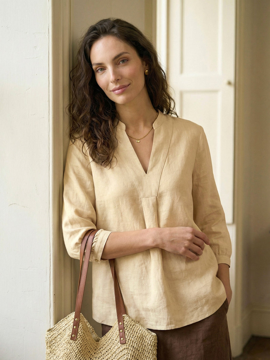 Joanna 100% Linen Shirt Dress – Relaxed Fit
