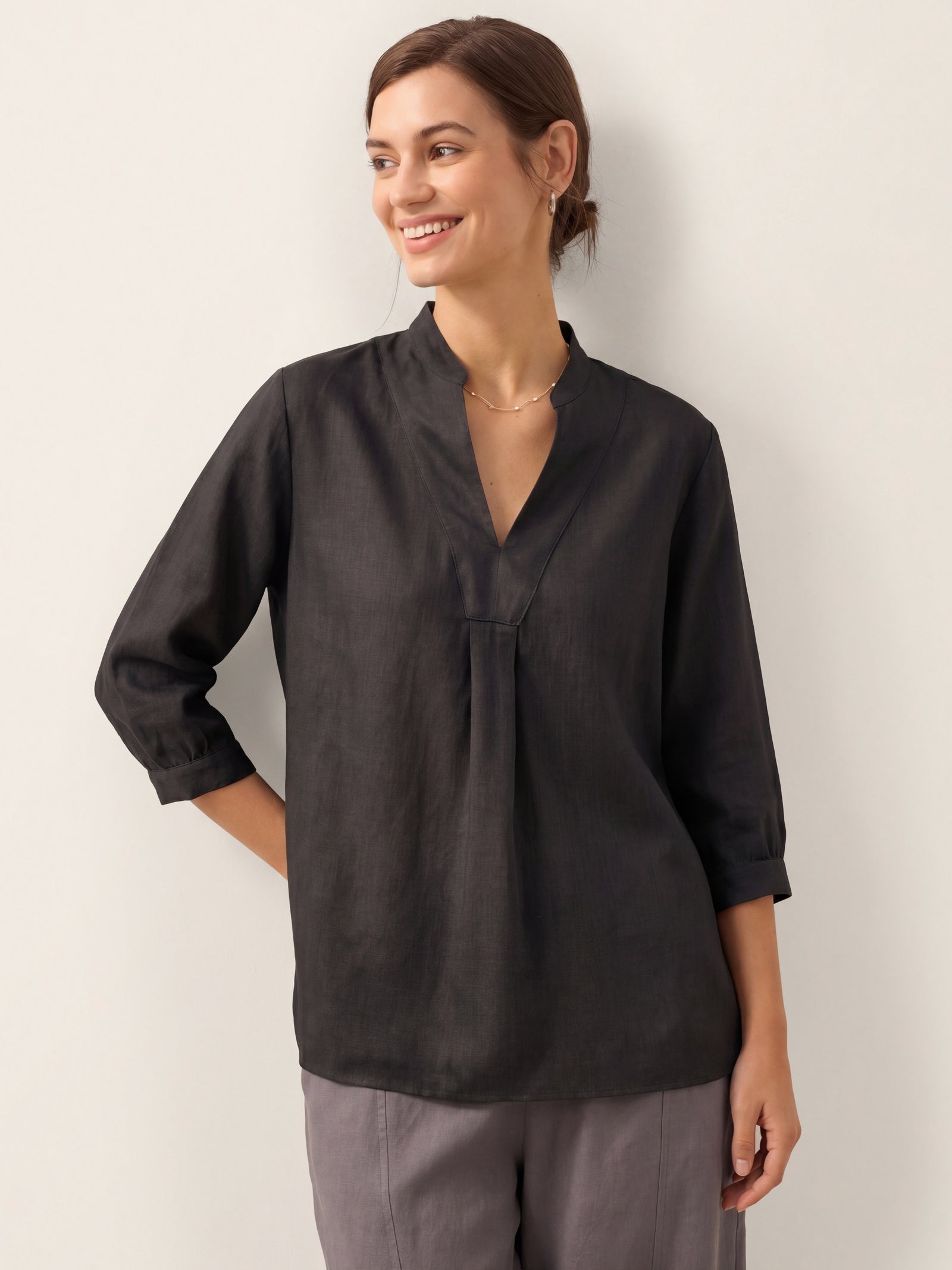 Joanna 100% Linen Shirt Dress – Relaxed Fit