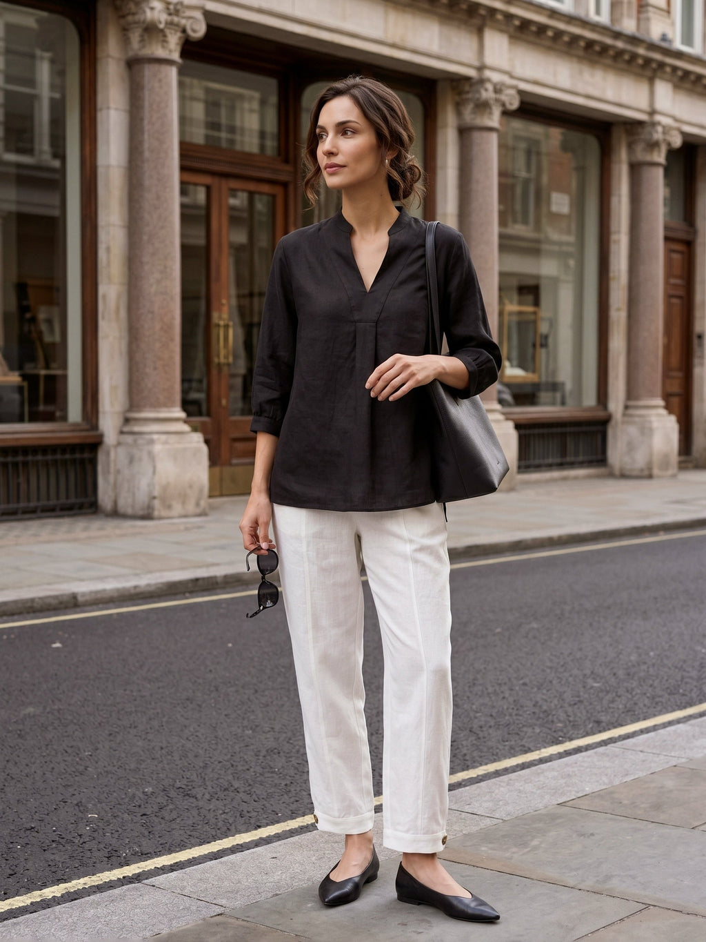 Joanna 100% Linen Shirt Dress – Relaxed Fit