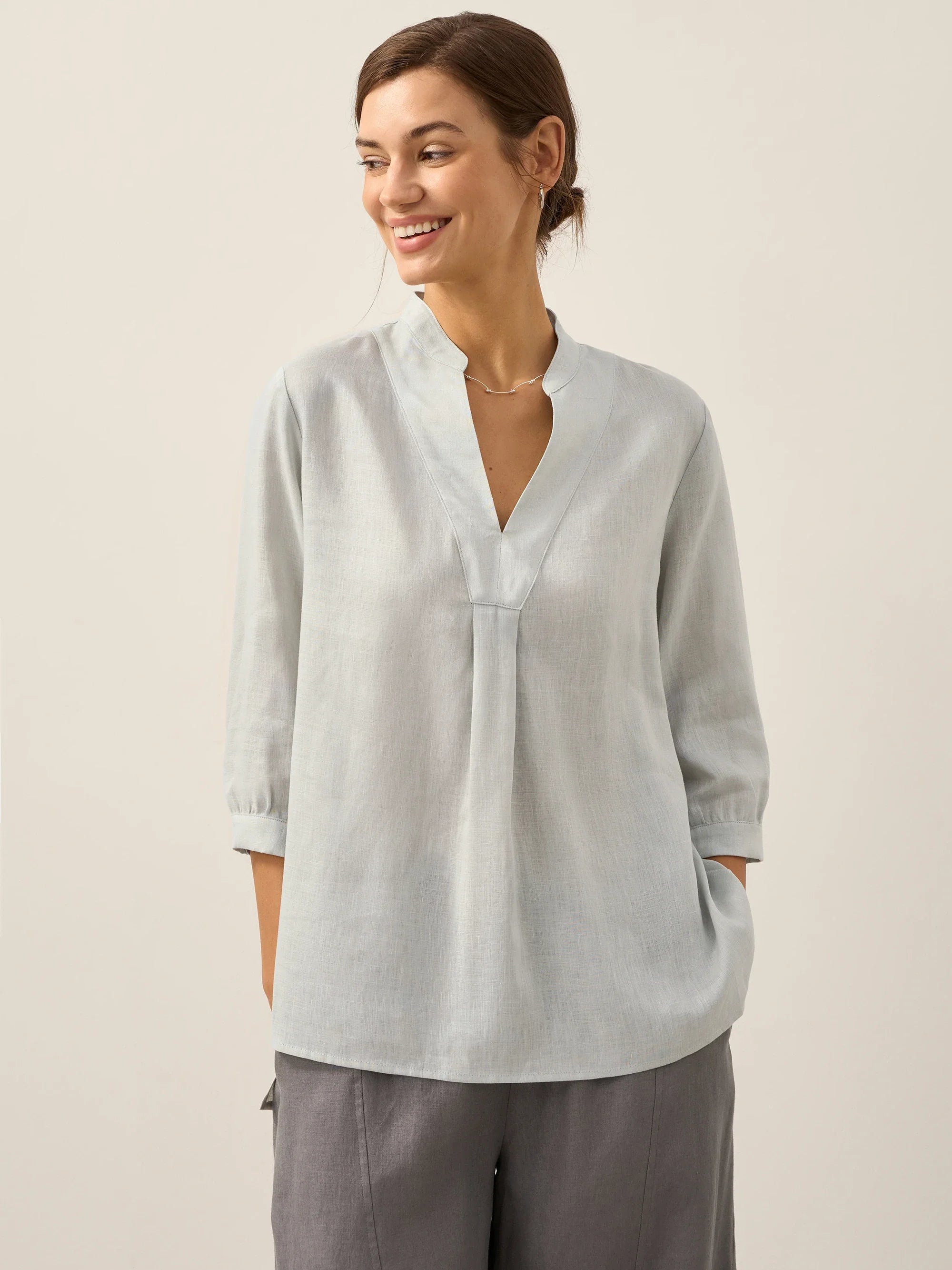 Joanna 100% Linen Shirt Dress – Relaxed Fit