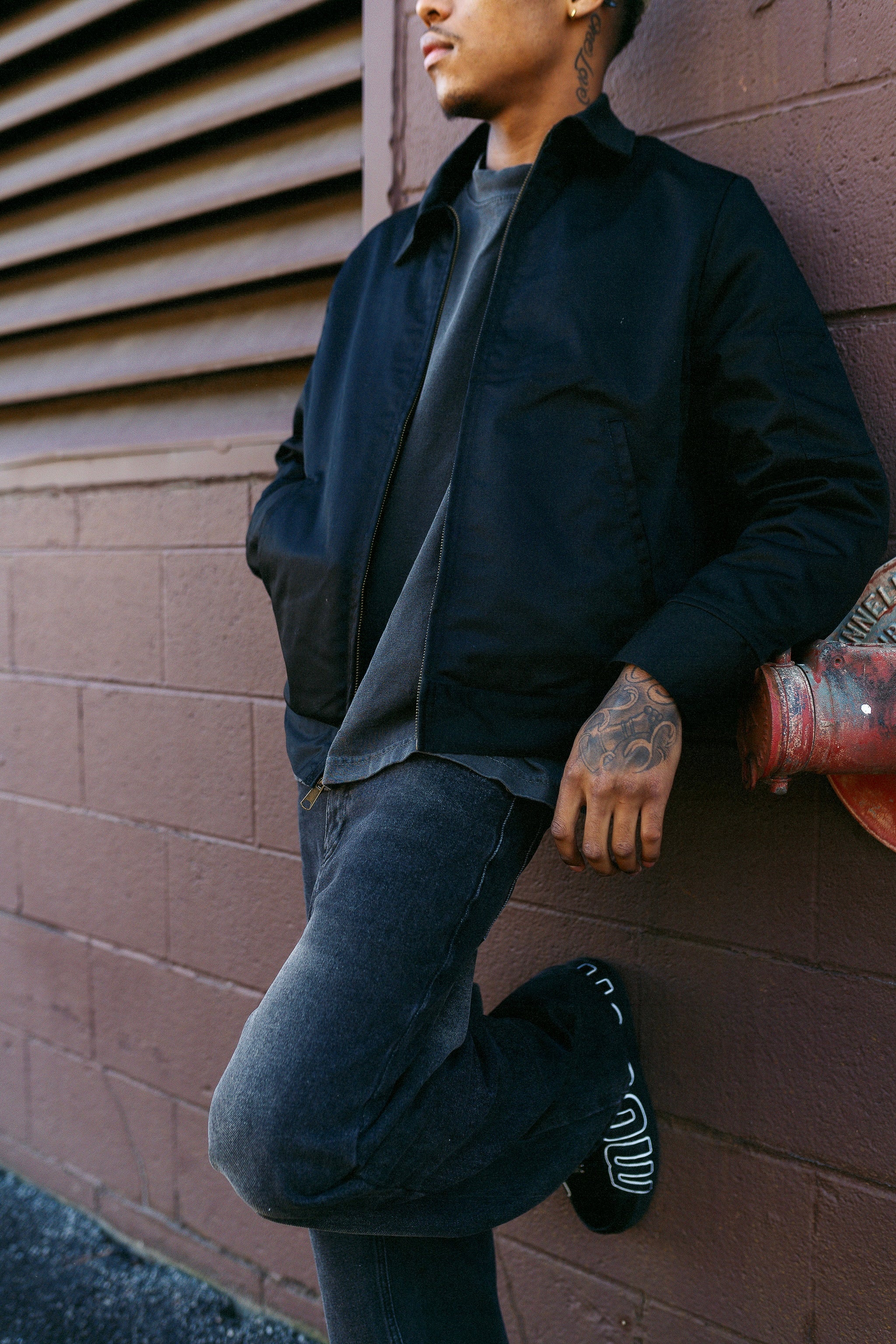 Shaka Wear insulated mechanic jacket in a utility workwear style with front and arm pockets