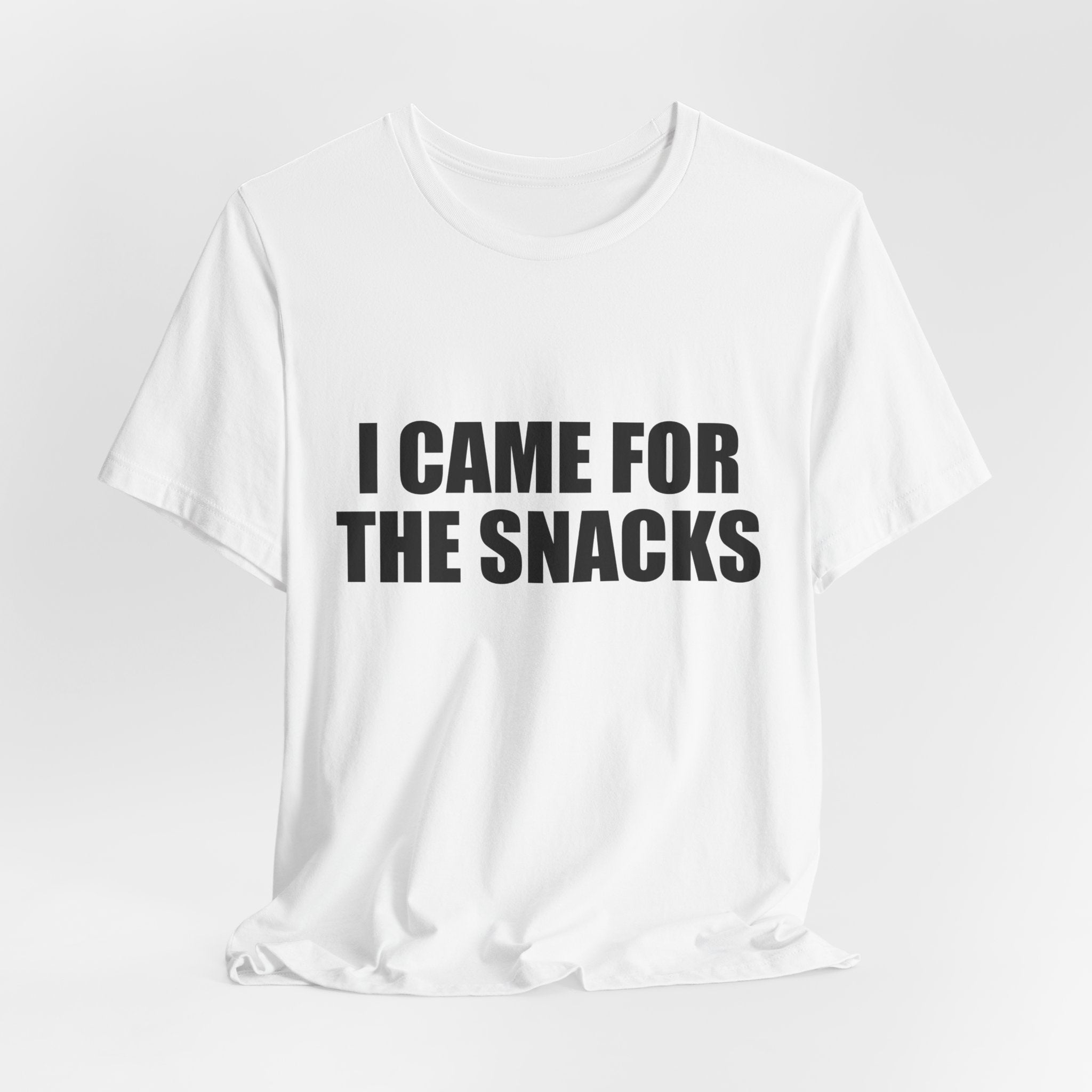 I Came For The Snacks Graphic Tee - Unisex Cotton T-Shirt