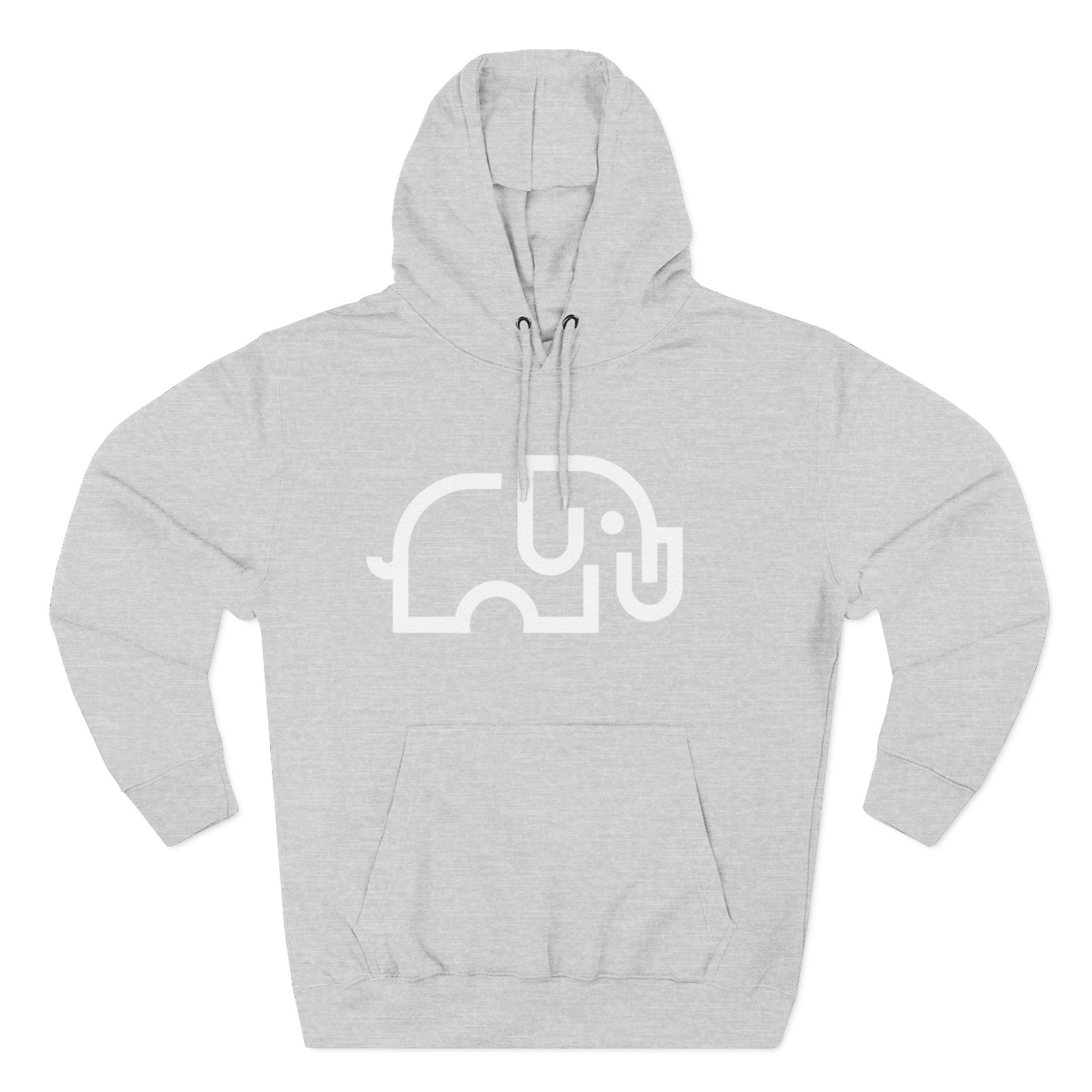 Relaxed-fit fleece pullover hoodie in Army Green with kangaroo pocket and adjustable drawstring hood
