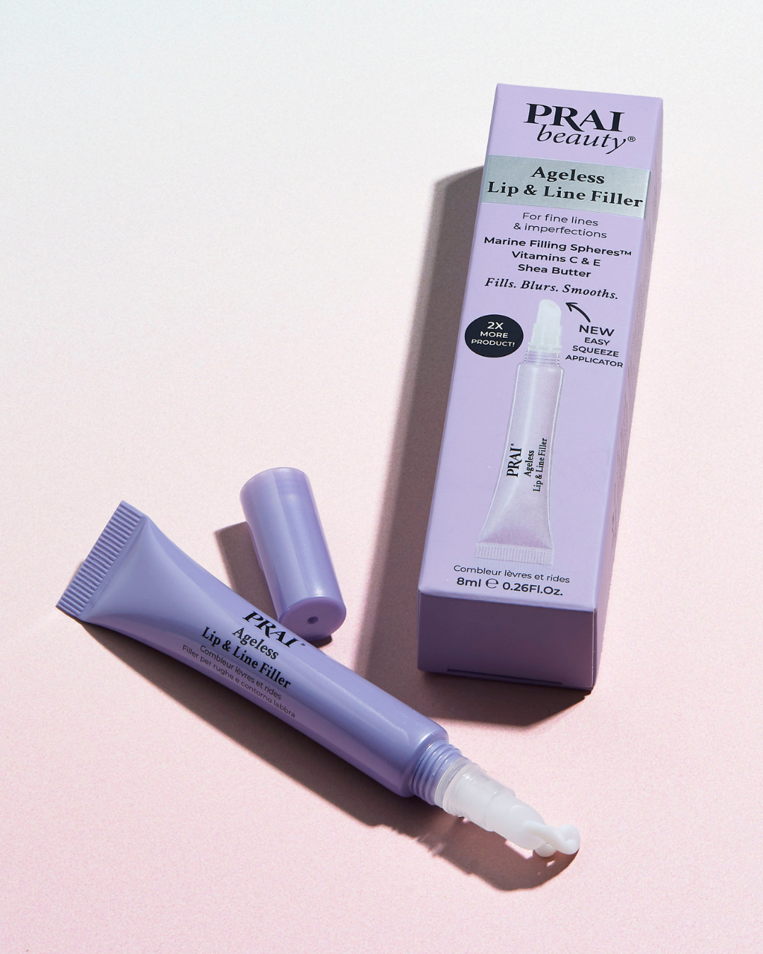 Close-up of Ageless Lip and Line Filler with pointed applicator tip against a clean neutral background