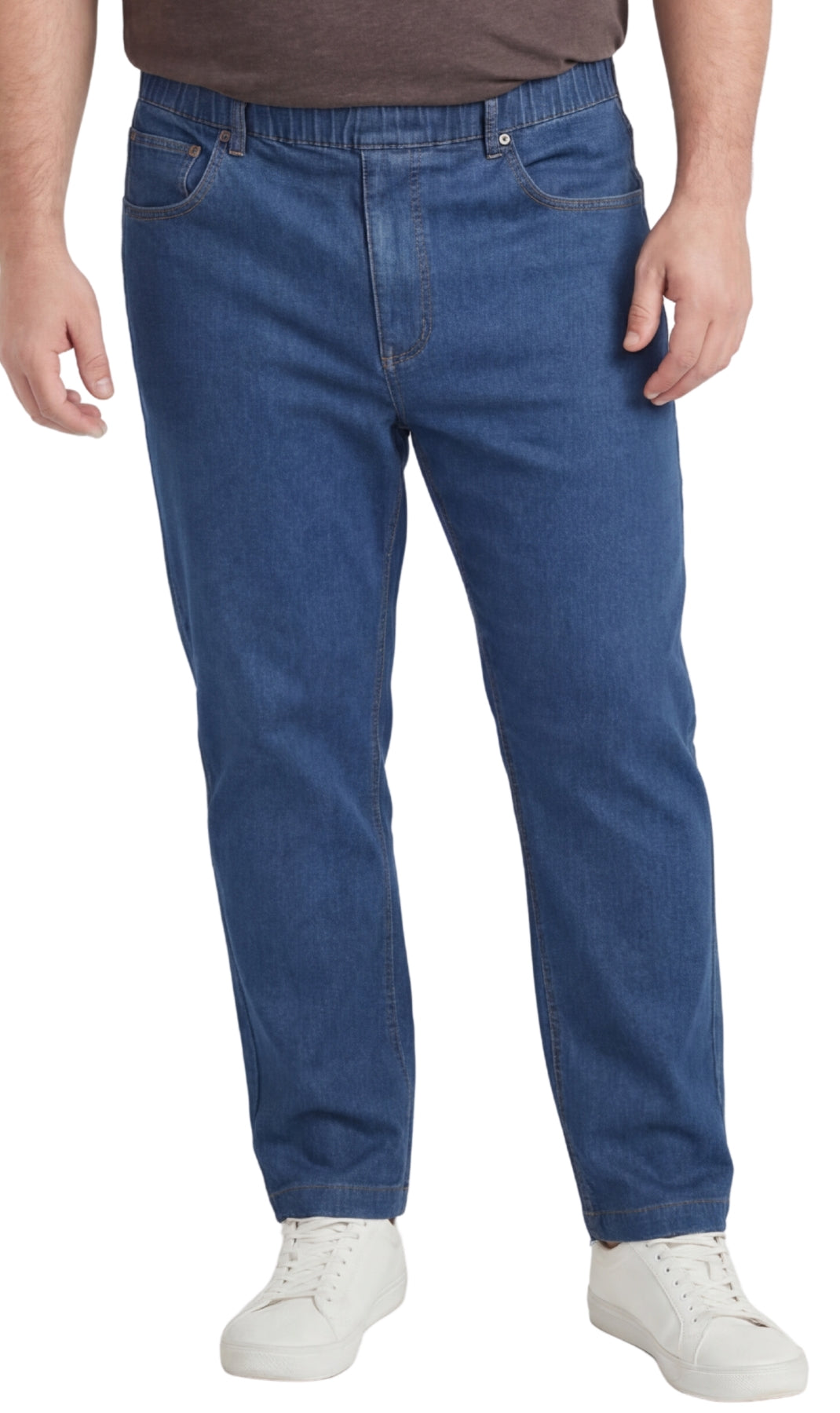 Turtle Bay Apparel Lightweight Pull-On Elastic Waist Jeans