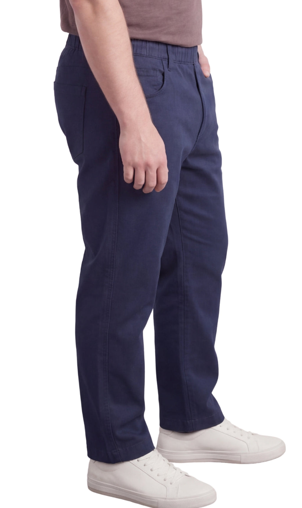 Lightweight Pull-On Jeans – Elastic Waist Denim & Twill