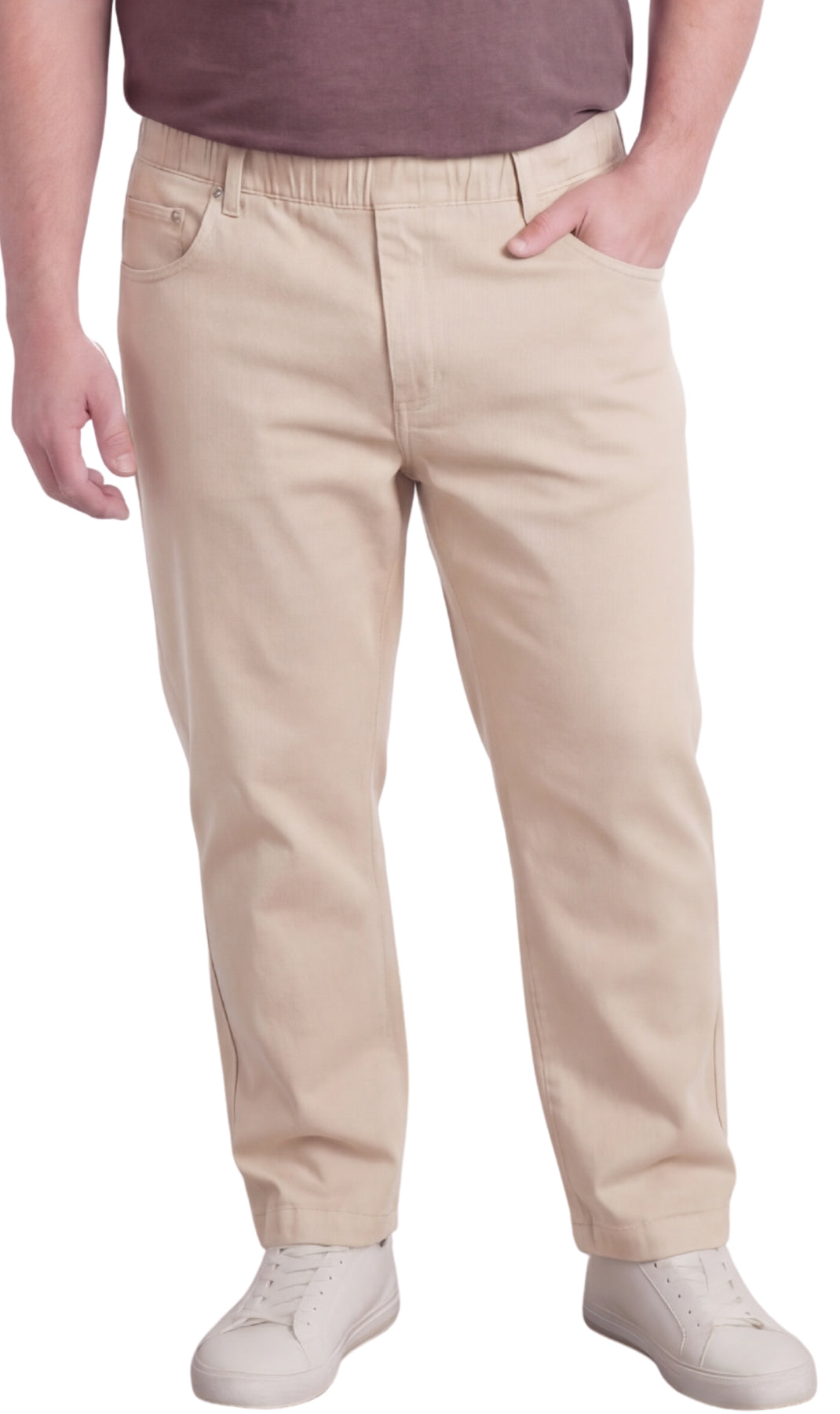 Turtle Bay Apparel Lightweight Pull-On Elastic Waist Jeans