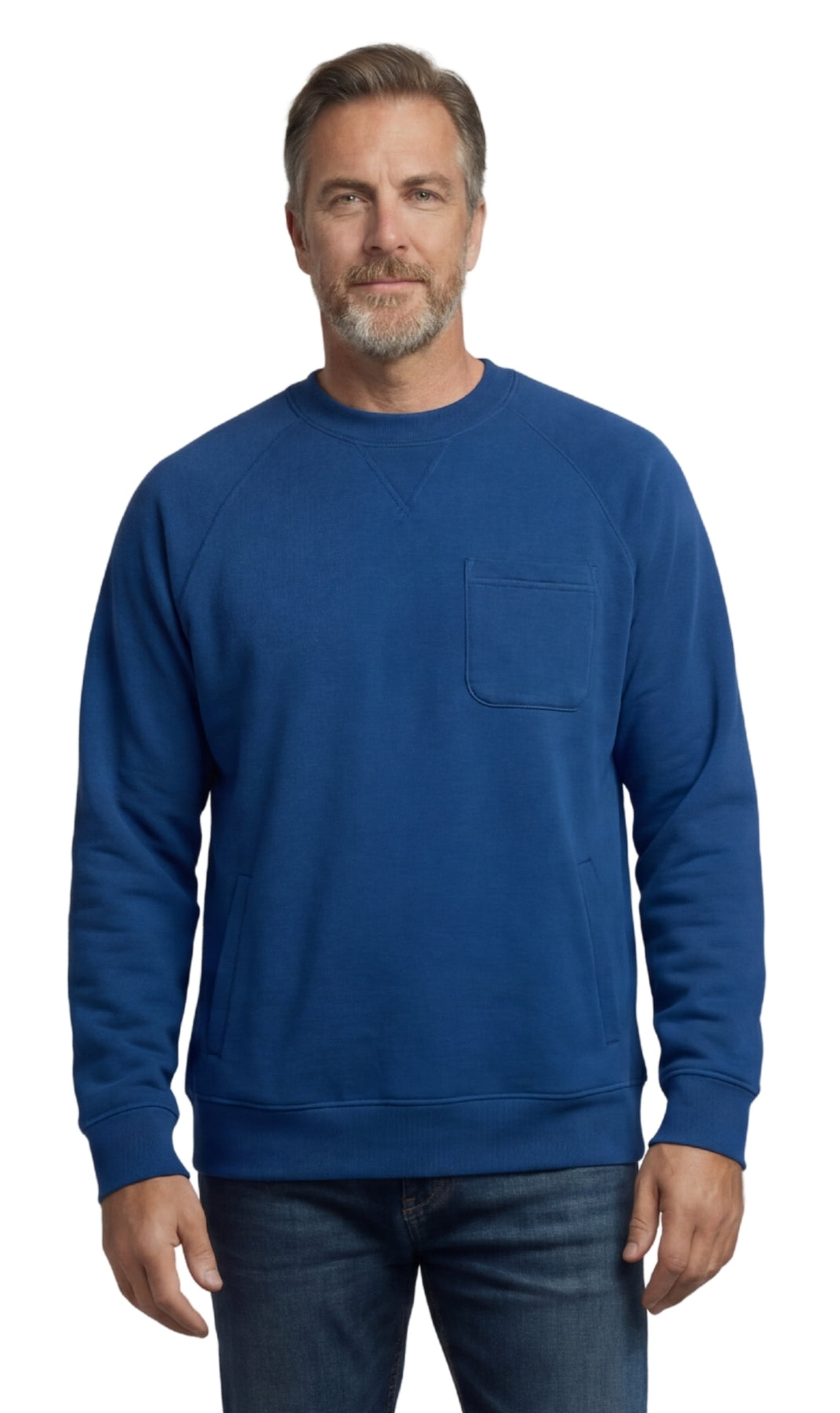 Turtle Bay Apparel Fleece Relaxed Fit Triple-Pocket Pullover