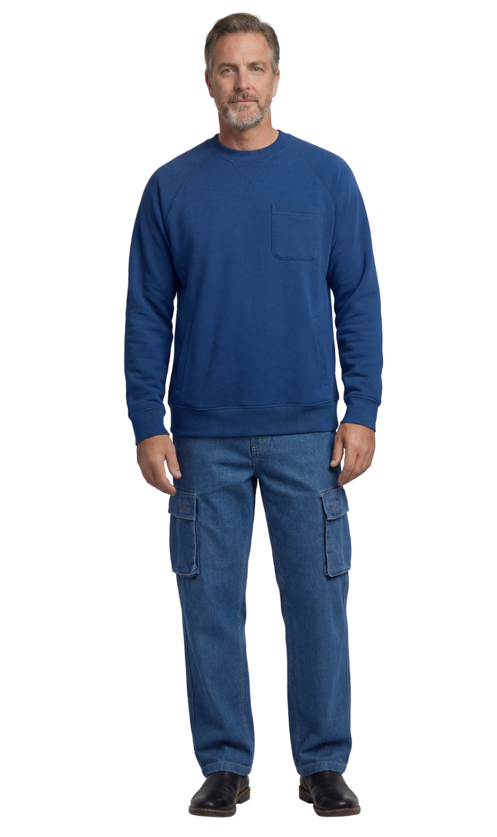 Fleece-Lined Pullover with Triple-Pocket Setup