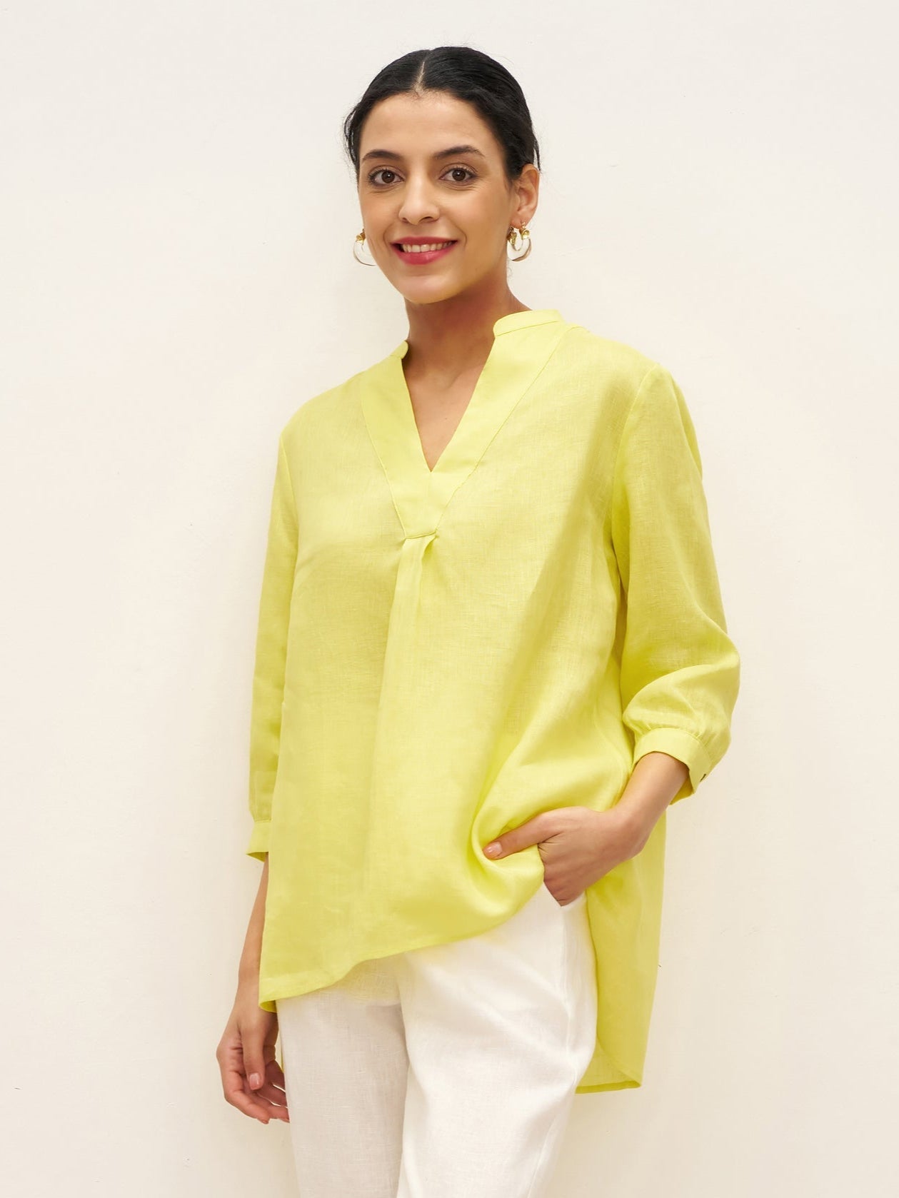 Joanna 100% Linen Shirt Dress – Relaxed Fit