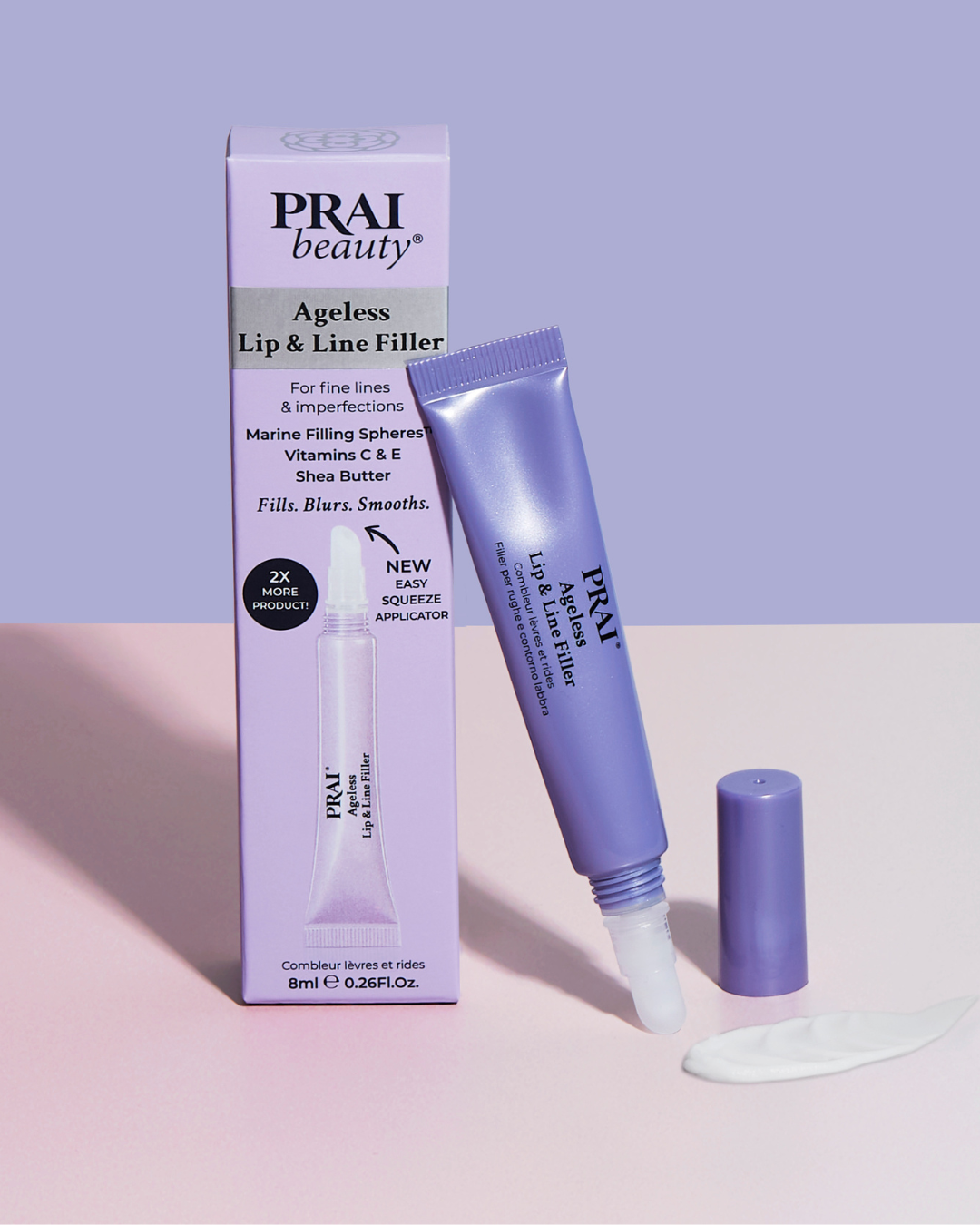 Close-up of Ageless Lip and Line Filler with pointed applicator tip against a clean neutral background