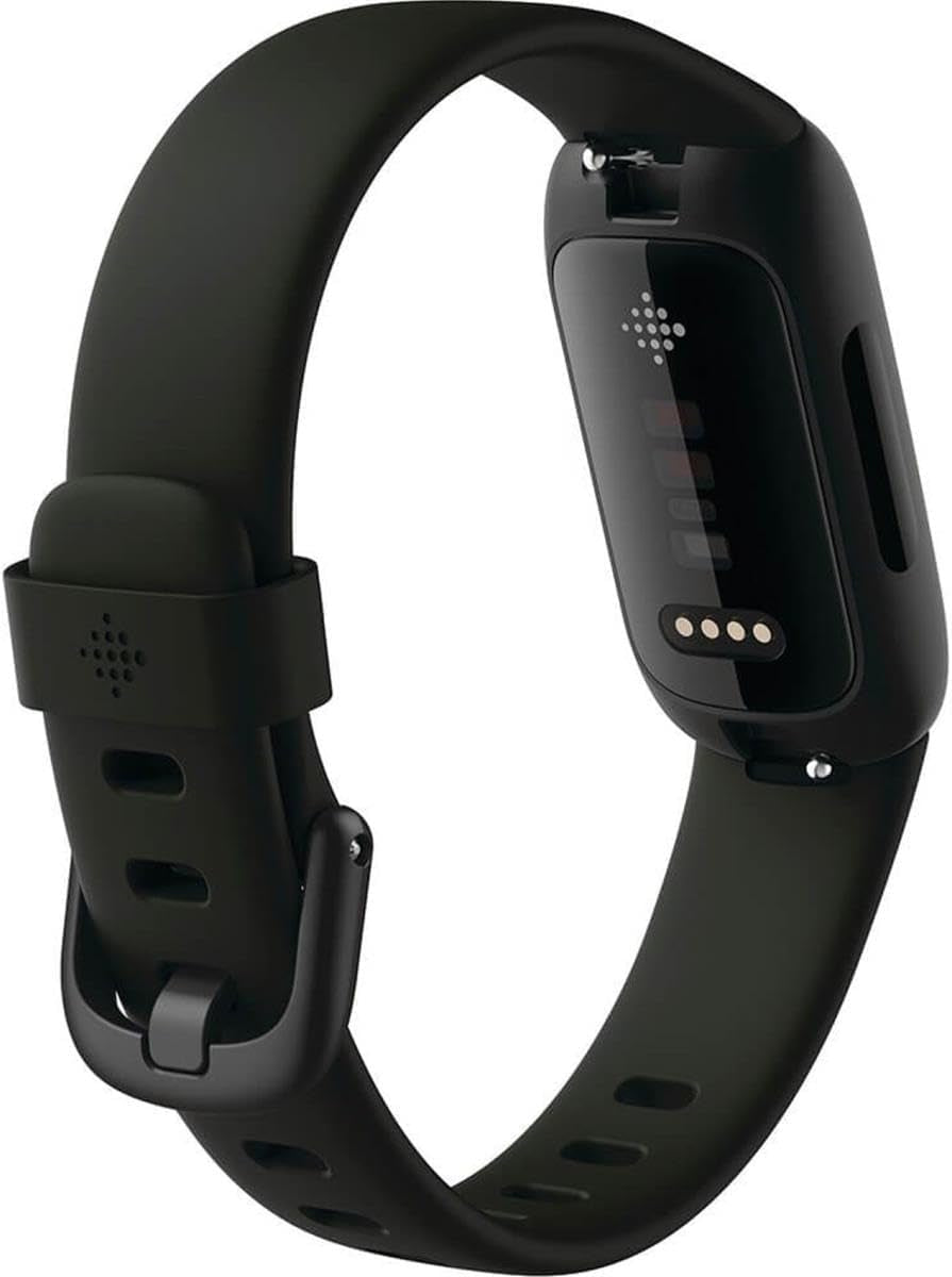 Fitbit Inspire 3 Health &-Fitness-Tracker with Stress Management, Workout Intensity, Sleep Tracking, 24/7 Heart Rate and More, Midnight Zen/Black One Size (S & L Bands Included)