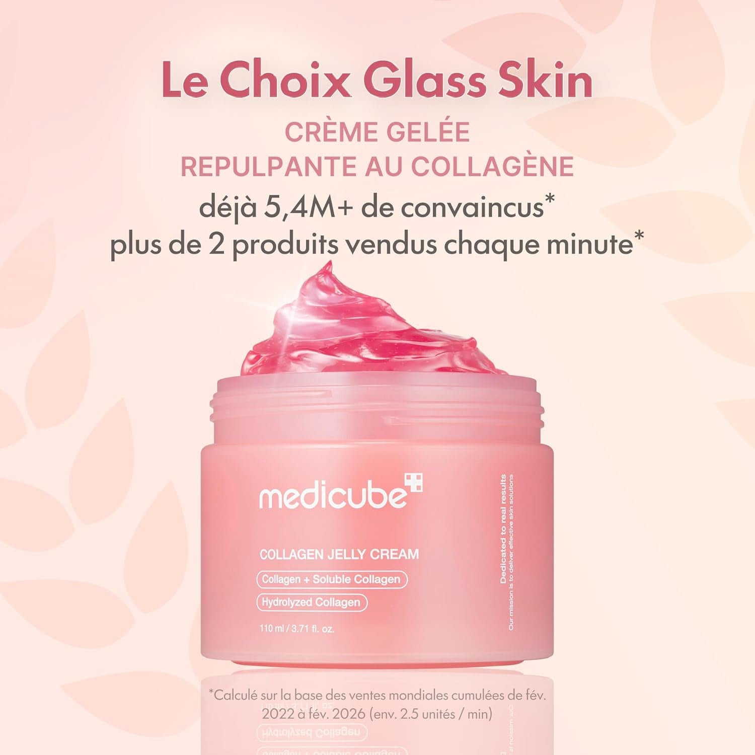 Medicube Collagen Jelly Cream with Niacinamide | Freeze-Dried Hydrolyzed Collagen for Enhanced Skin Barrier Hydration & 24-Hour Radiance | Promotes Plumper, Firmer Skin | 3.71 Fl. Oz