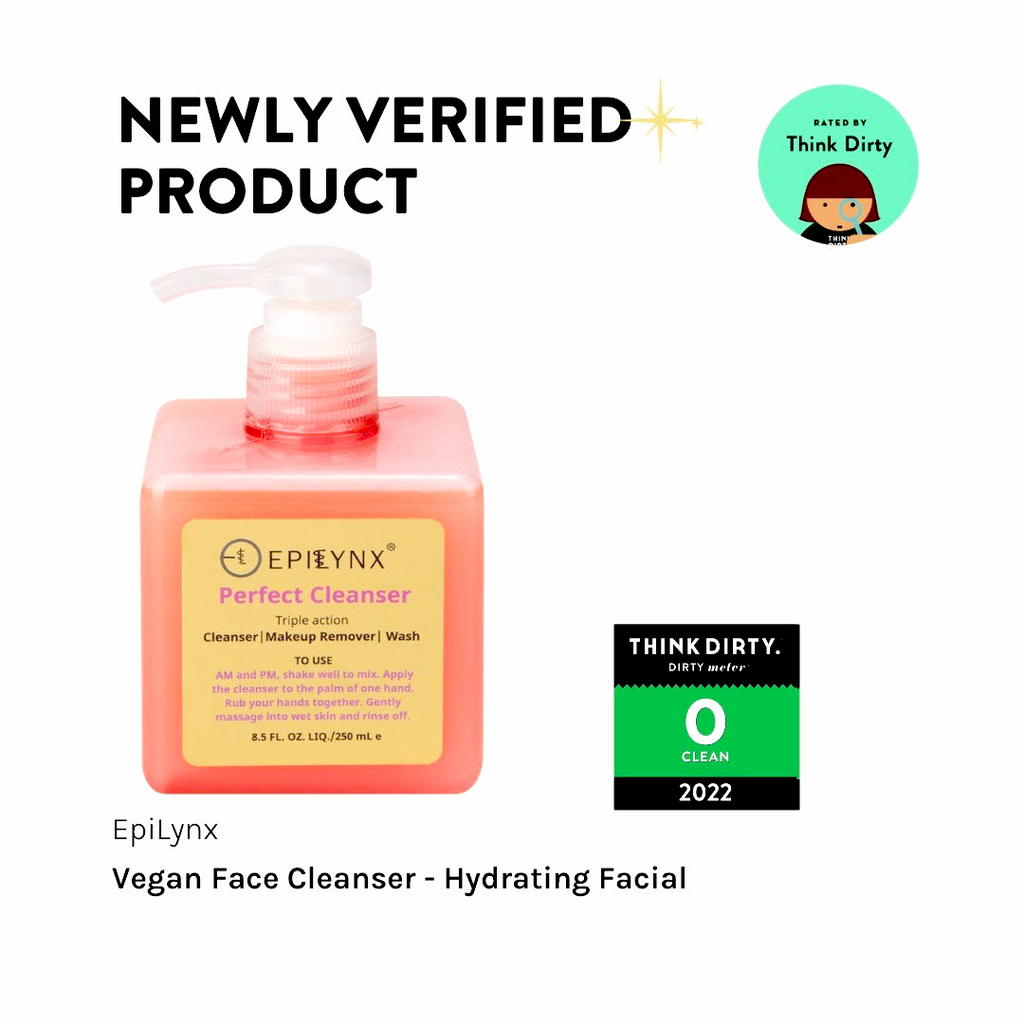 EpiLynx hydrating aloe and cucumber seed oil face wash bottle for sensitive and dry skin