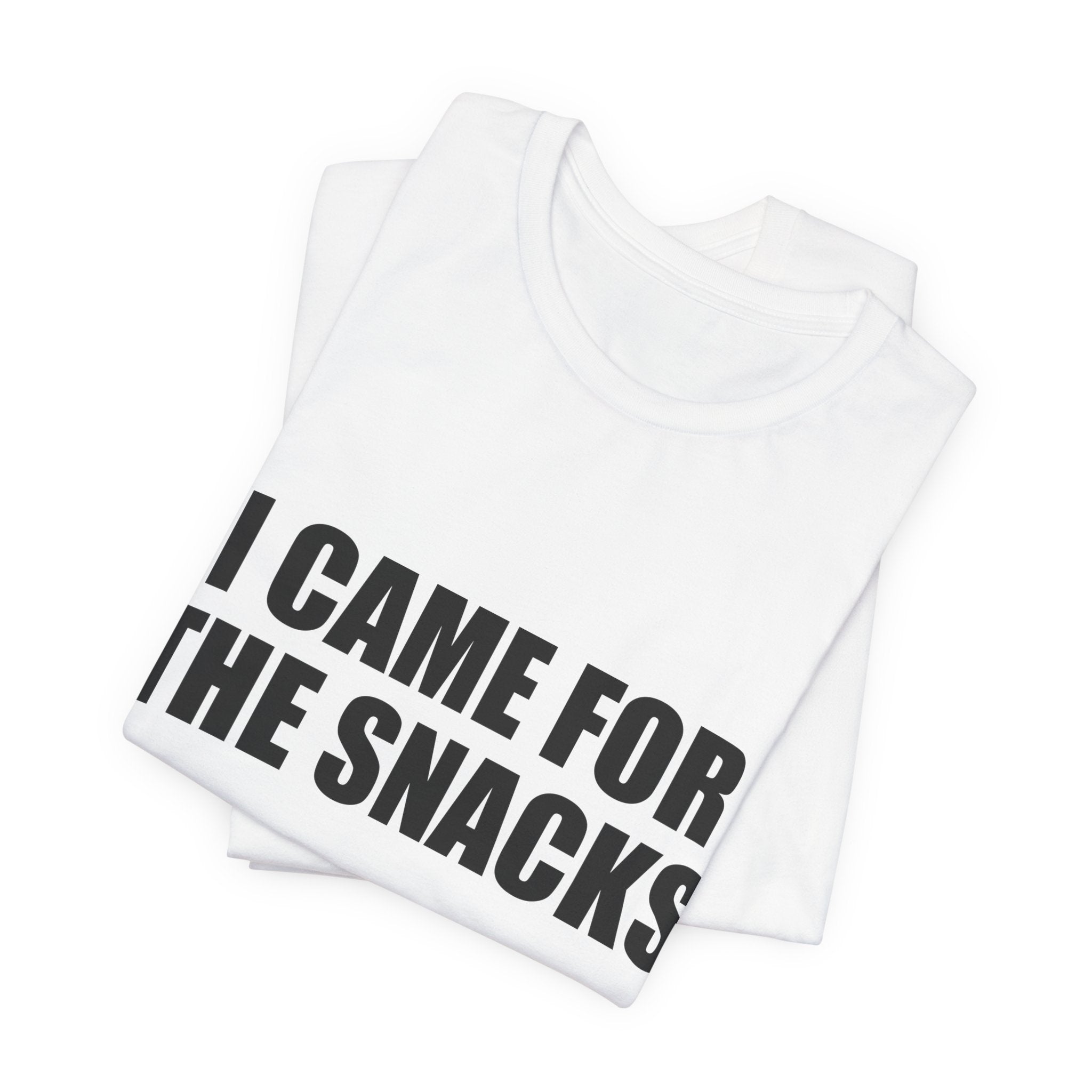 I Came For The Snacks Graphic Tee - Unisex Cotton T-Shirt