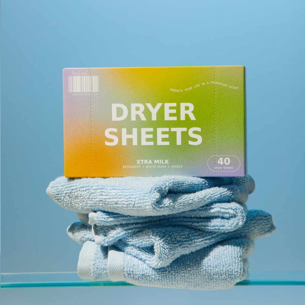 DedCool (Almost) Everything Set bundle with fragrance bottle, travel spray, detergent, room spray, and dryer sheets arranged together