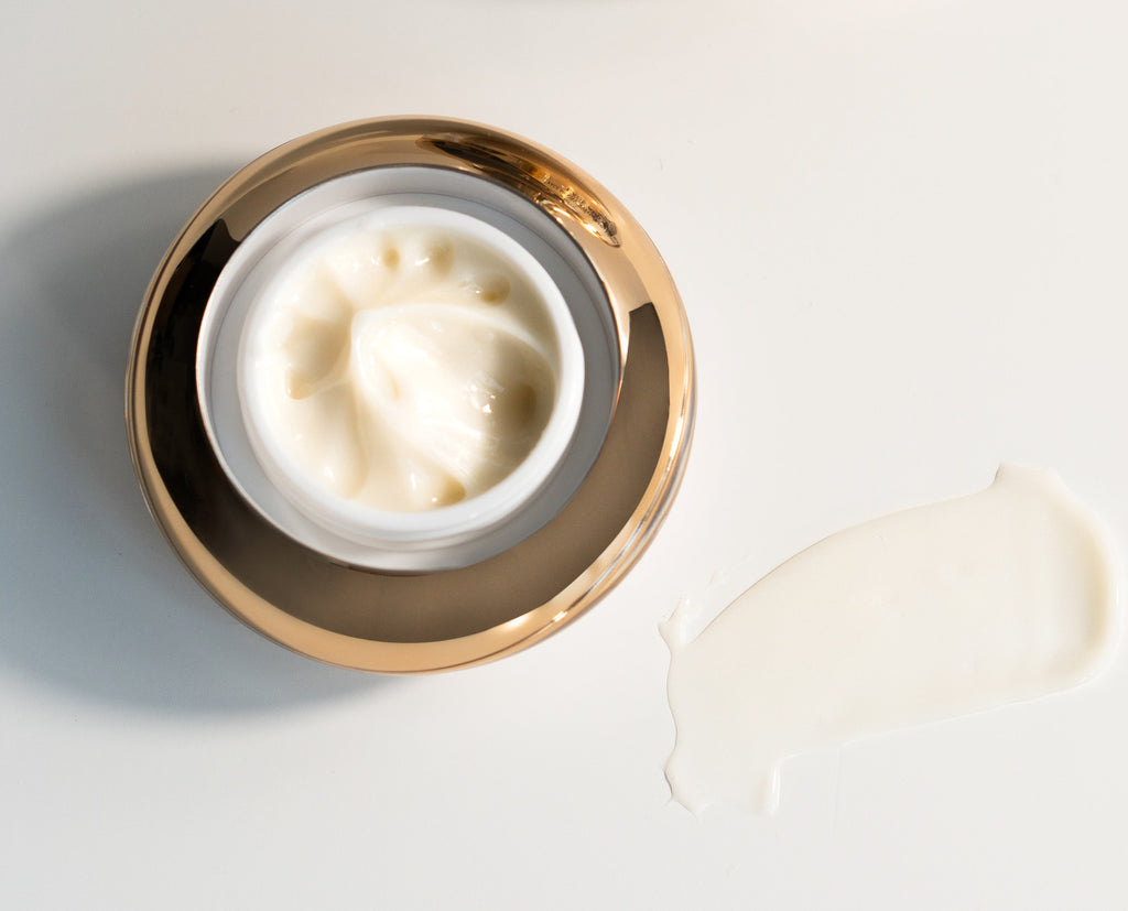 EpiLynx peptide eye cream tube on a clean white surface, hypoallergenic vegan under-eye treatment