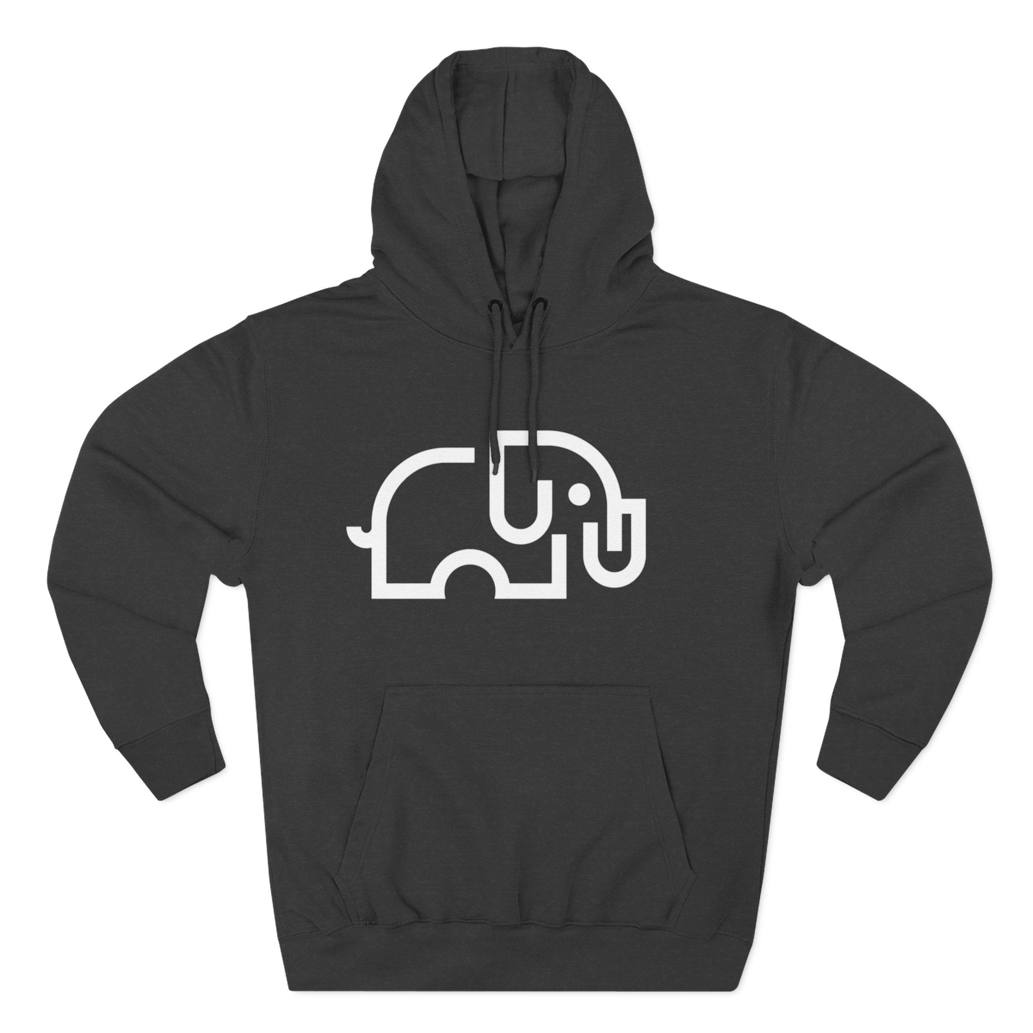 Relaxed-fit fleece pullover hoodie in Army Green with kangaroo pocket and adjustable drawstring hood