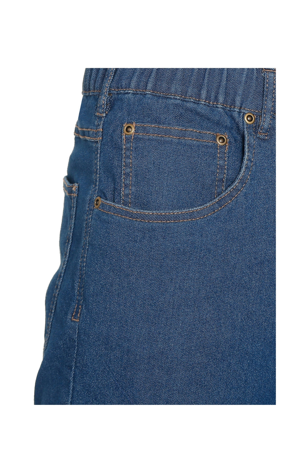 Lightweight Pull-On Jeans – Elastic Waist Denim & Twill