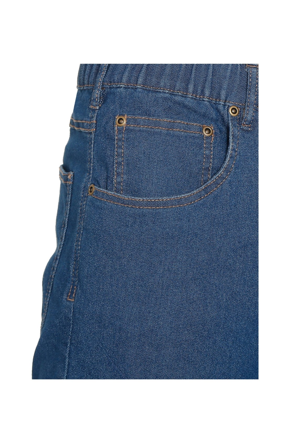 Lightweight Pull-On Jeans – Elastic Waist Denim & Twill