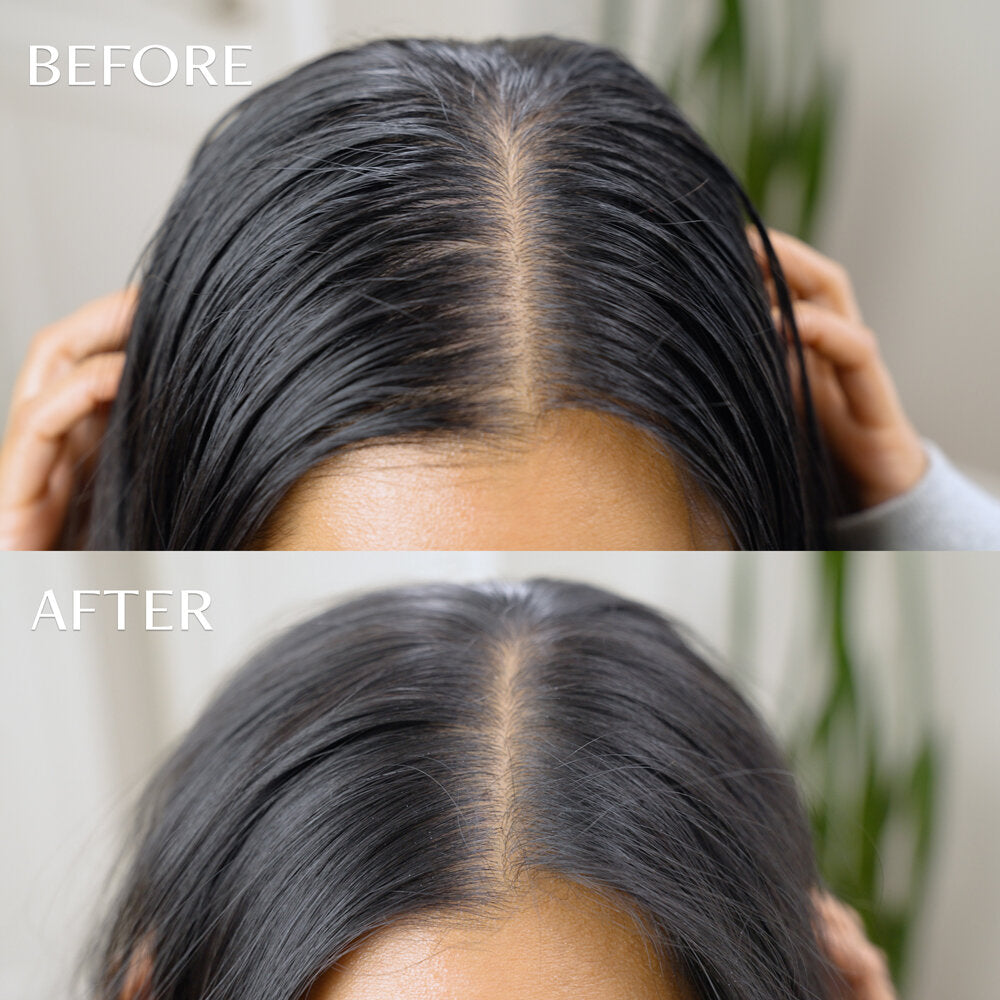 Day After dry shampoo brush refill powder canister in neutral packaging against a clean white background
