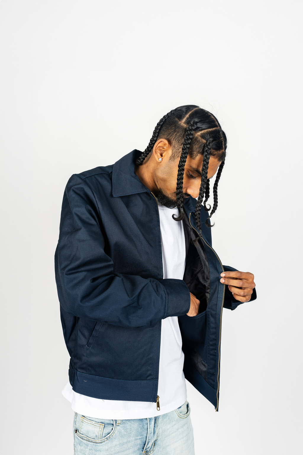 Shaka Wear insulated mechanic jacket in a utility workwear style with front and arm pockets