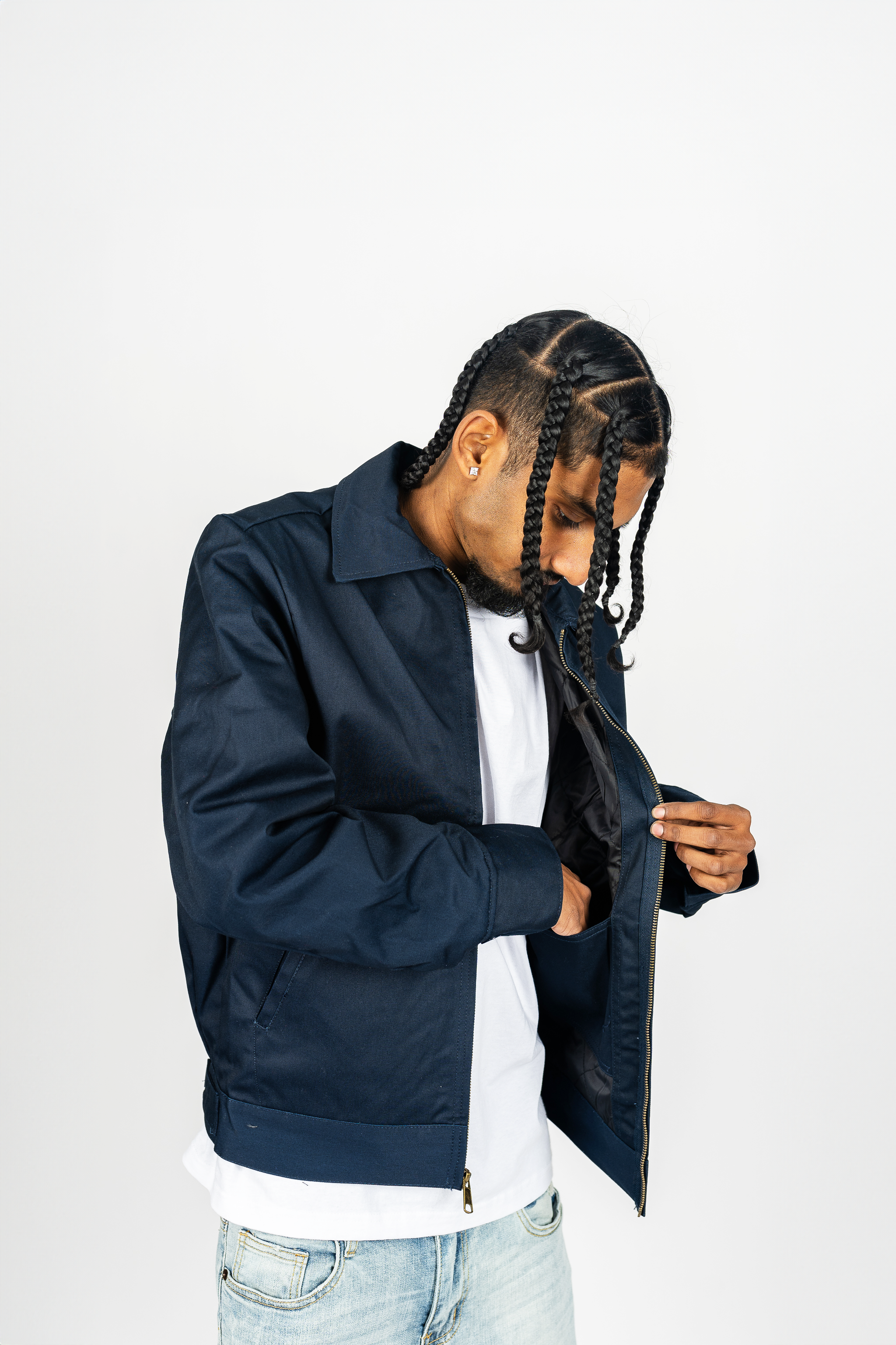 Shaka Wear insulated mechanic jacket in a utility workwear style with front and arm pockets