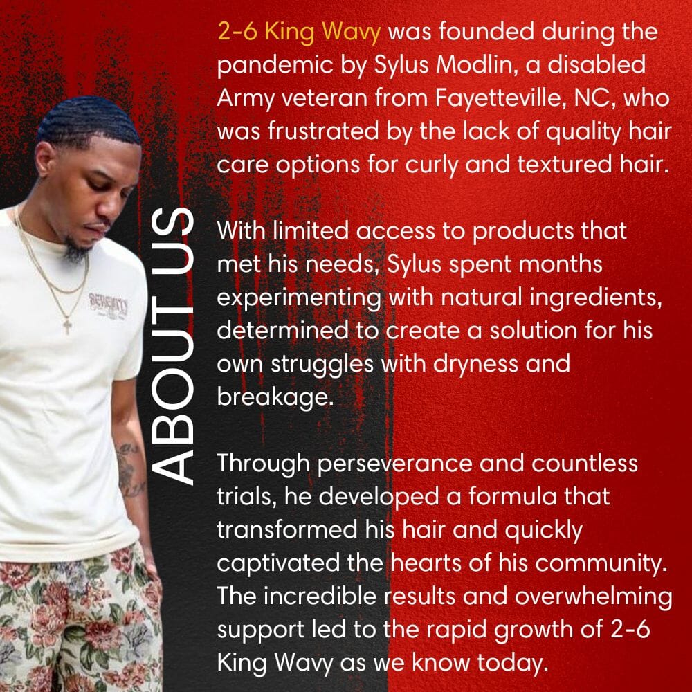 Jar of 26 King Wavy Merch pomade with natural oil ingredients for 360 waves and scalp care