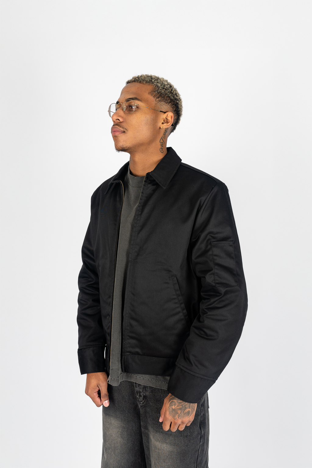 Shaka Wear insulated mechanic jacket in a utility workwear style with front and arm pockets