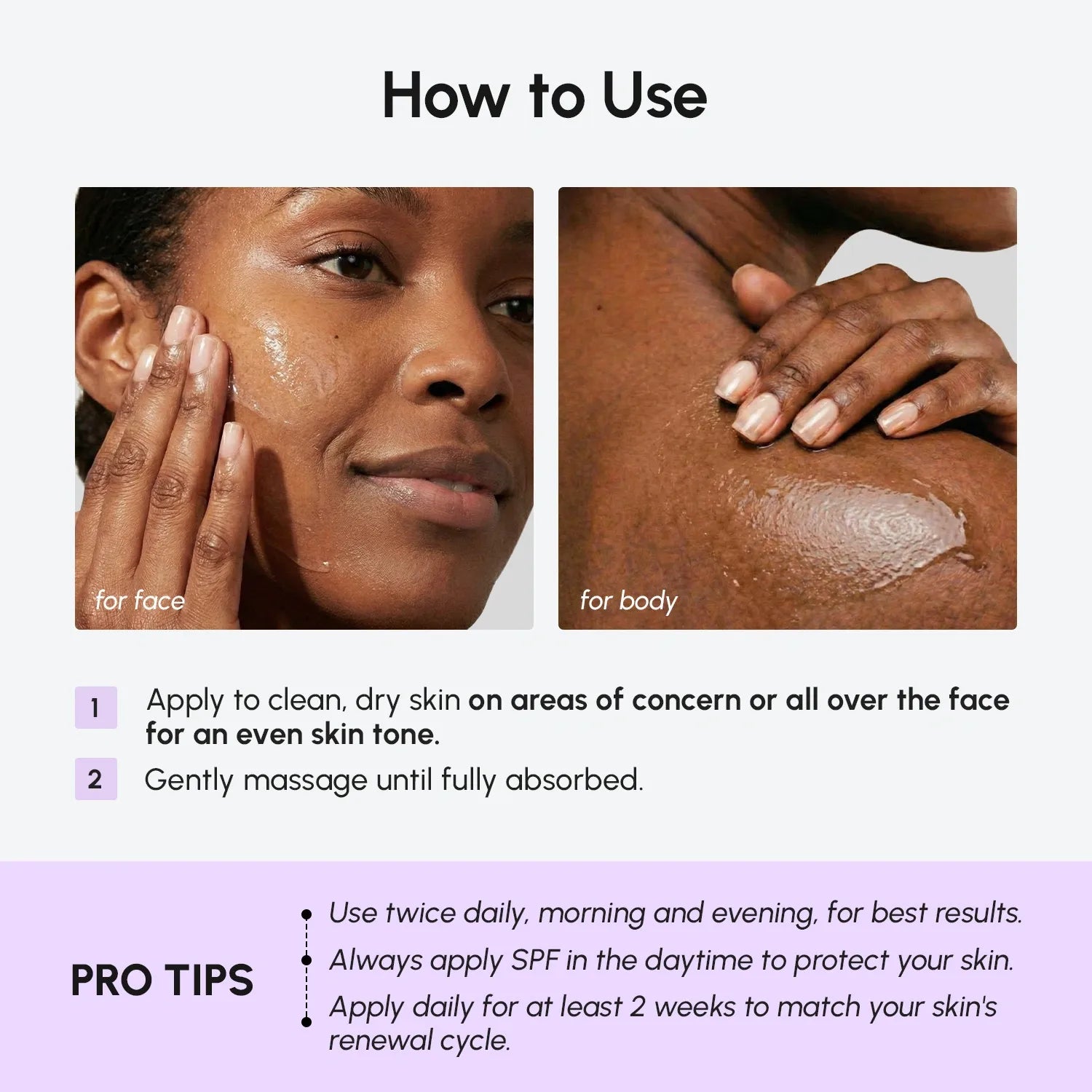 Marée dark spot correcting serum bottle on a clean surface, face and body brightening treatment with Tranexamic Acid and Vitamin C