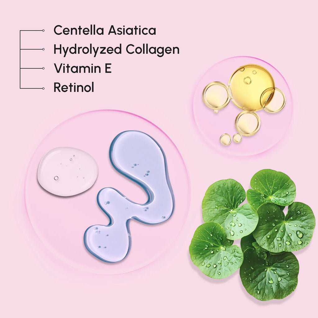 Collagen and retinol toner pads in open jar with a single pad lifted out, showing texture and saturation