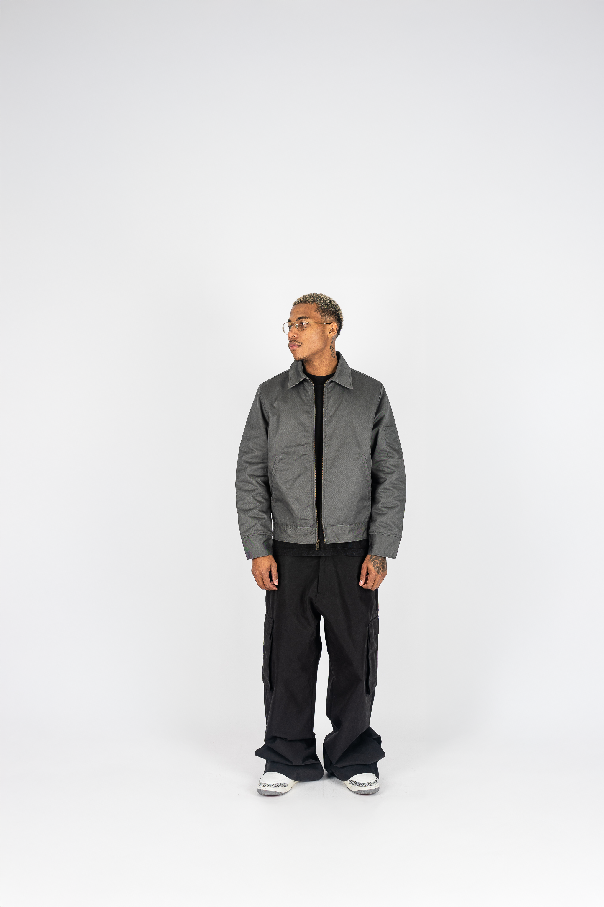 Shaka Wear insulated mechanic jacket in a utility workwear style with front and arm pockets