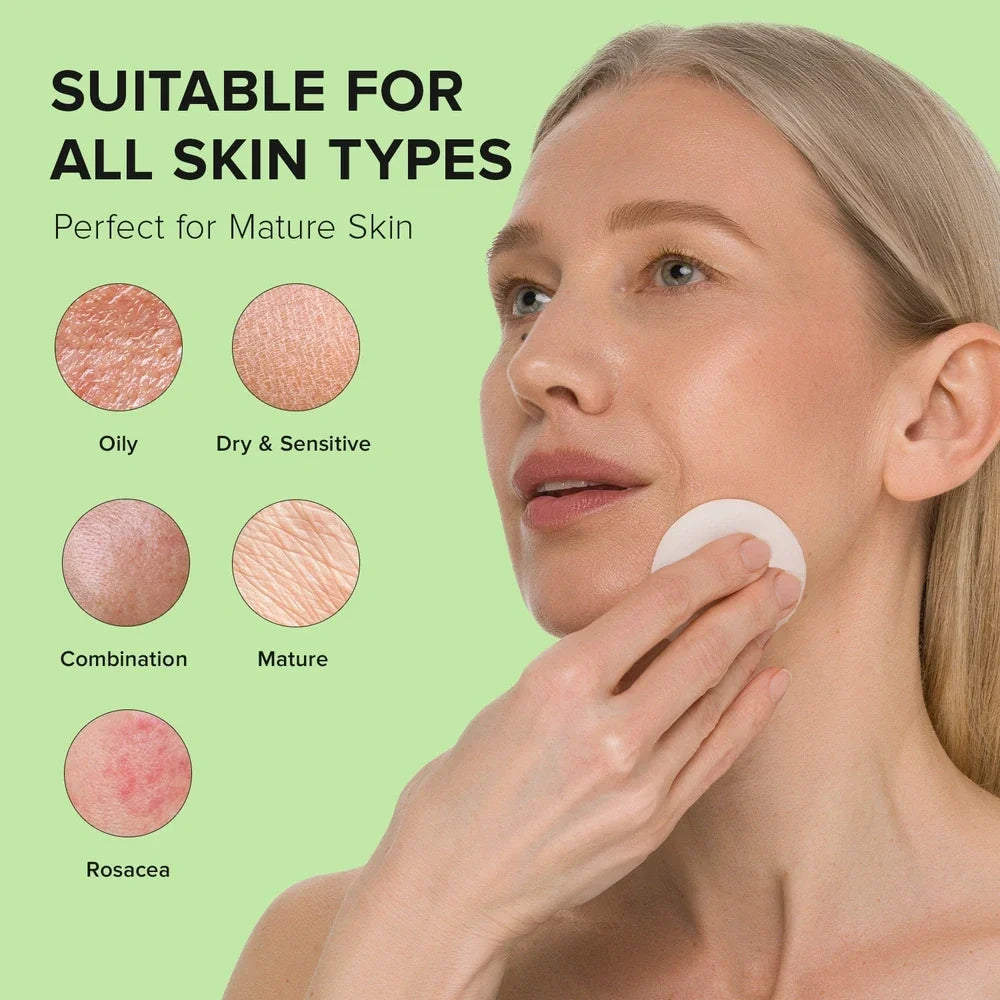 Maree glycolic acid exfoliating toner pads in minimalist packaging on a clean white surface