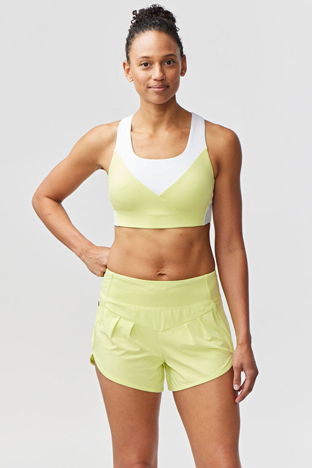 Pionxr Color-Block Bra Top — High-Impact Studio Style