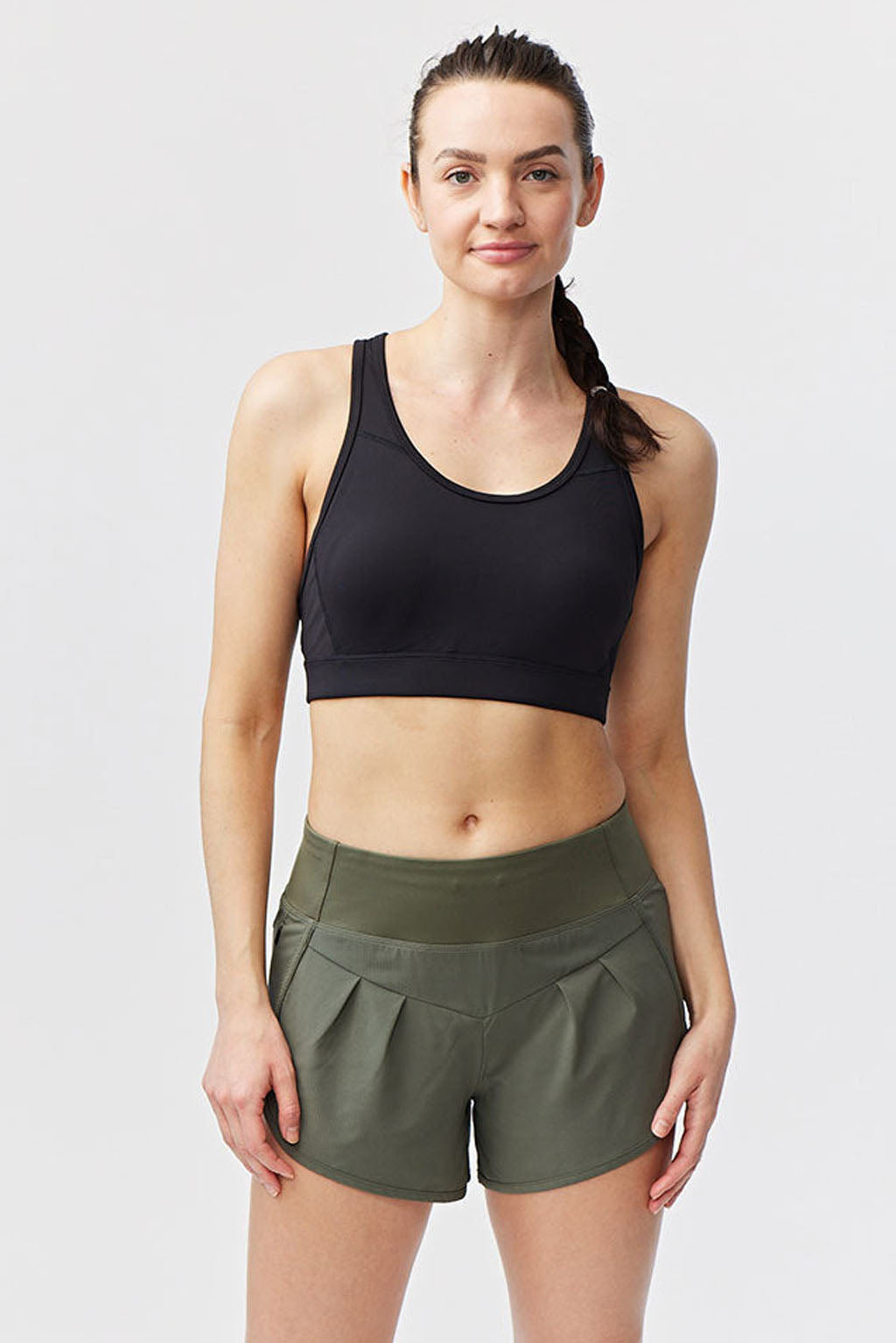 Sheva High-Rise Running Shorts with Zip Pocket