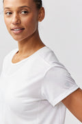 Women's relaxed-fit performance workout top in a soft, everyday style