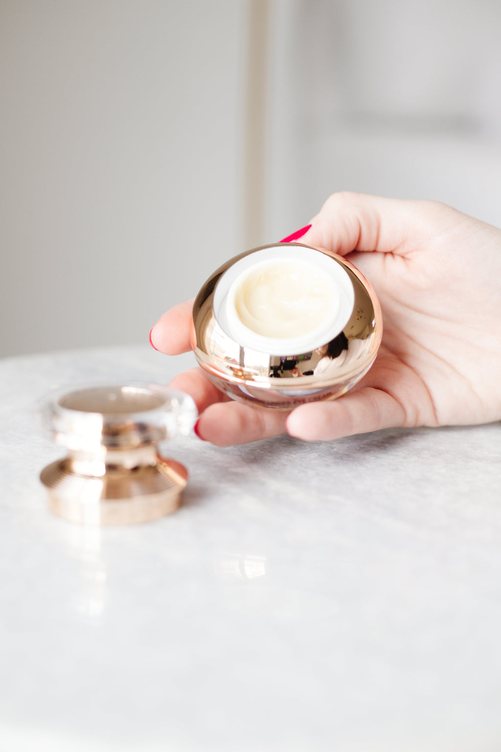 EpiLynx peptide eye cream tube on a clean white surface, hypoallergenic vegan under-eye treatment