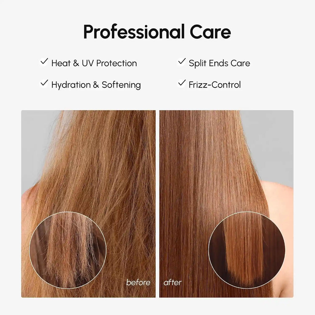 Maree keratin argan oil hair serum bottle for smooth, frizz-free, shiny hair