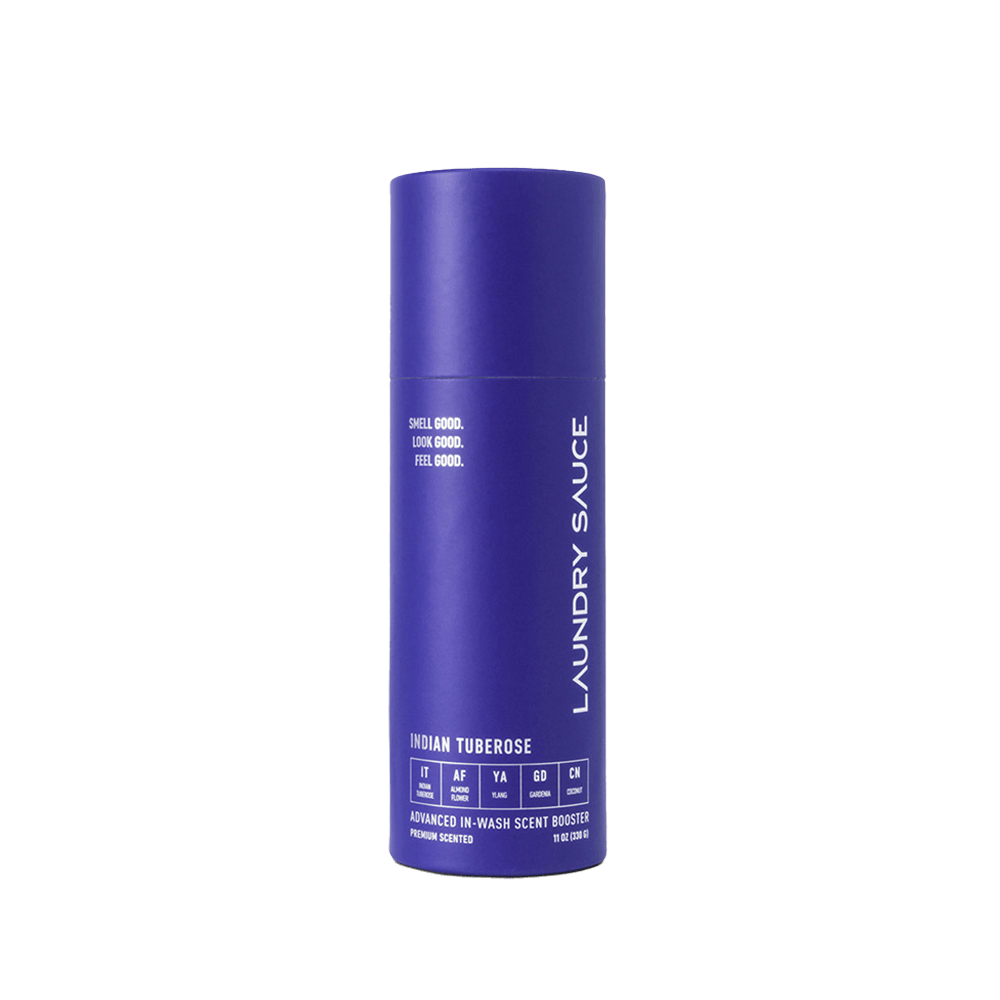 Laundry Sauce Advanced In-Wash Laundry Scent Booster Beads in an 11 oz cylinder