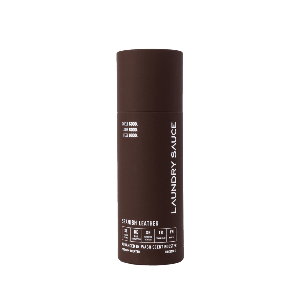 Laundry Sauce Advanced In-Wash Laundry Scent Booster Beads in an 11 oz cylinder