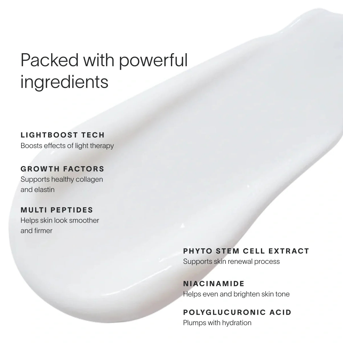 Solawave LightBoost Face and Neck Serum bottle with lightweight peptide and growth factor formula on a clean surface