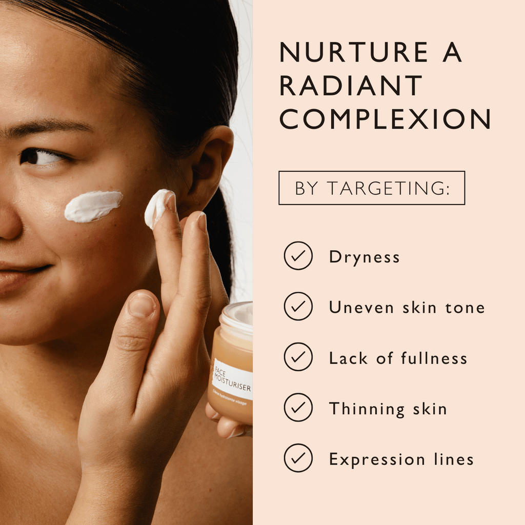 UpCircle Vitamin E Face Moisturizer in a glass jar with aluminum lid on a clean neutral background