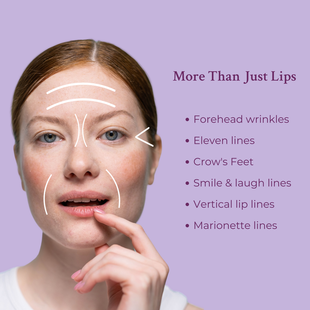 Close-up of Ageless Lip and Line Filler with pointed applicator tip against a clean neutral background