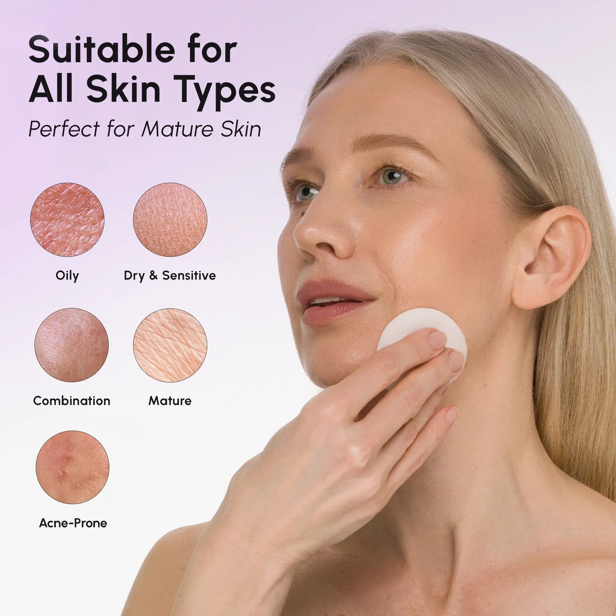 12% niacinamide and hyaluronic acid exfoliating pads in minimalist packaging, shown on a clean skincare flat lay