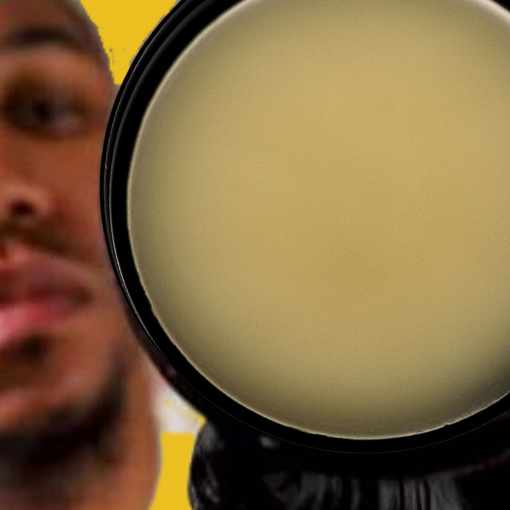 Jar of 26 King Wavy Merch pomade with natural oil ingredients for 360 waves and scalp care
