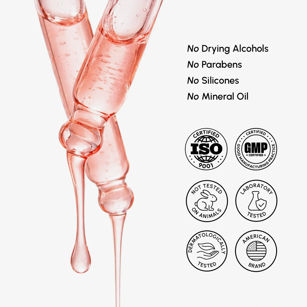 PDRN salmon DNA firming and renewing serum bottle on a clean white surface, anti-aging skincare