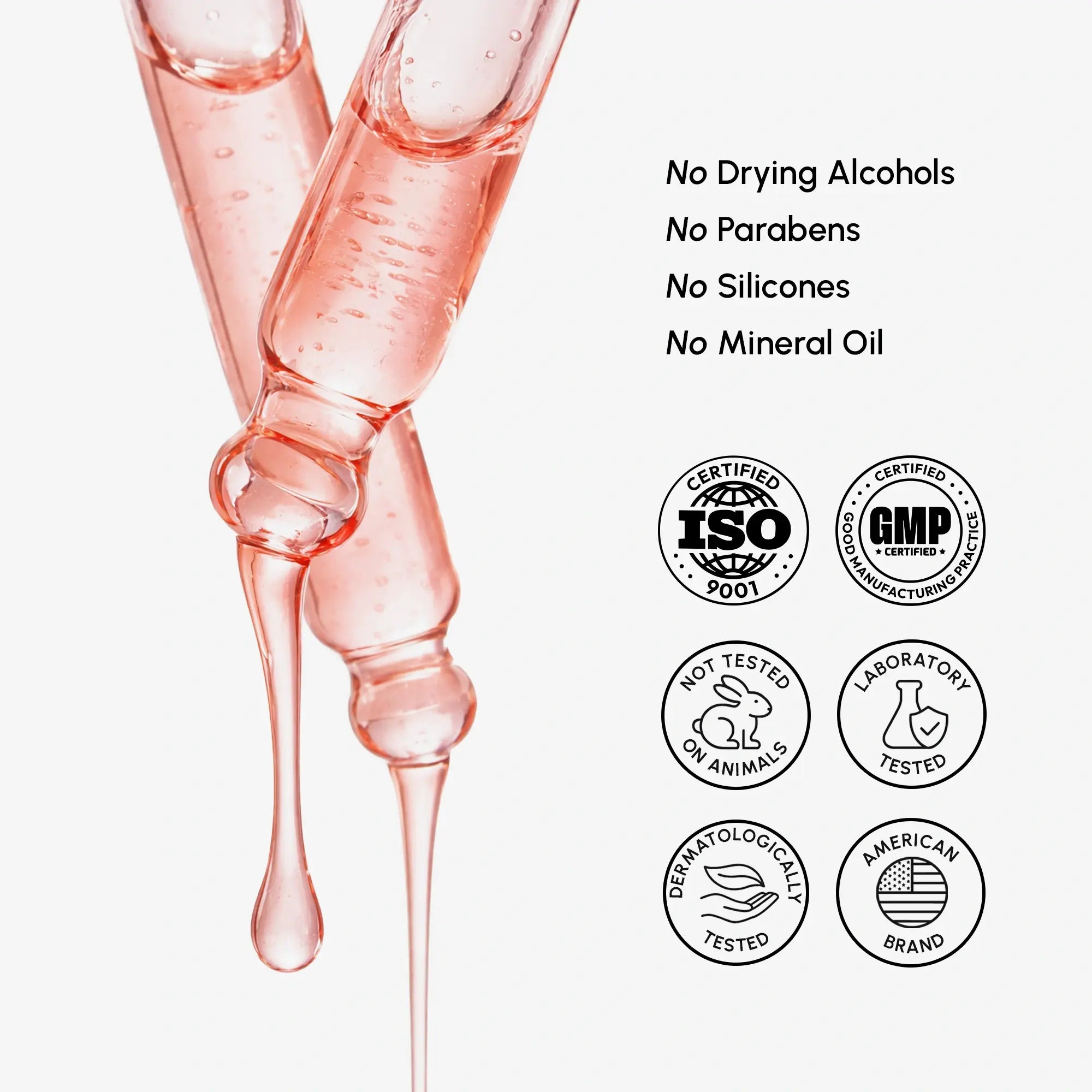 PDRN salmon DNA firming and renewing serum bottle on a clean white surface, anti-aging skincare