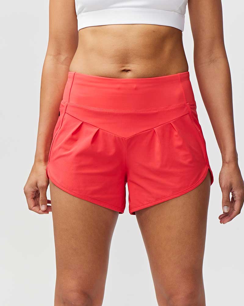 Sheva High-Rise Running Shorts with Zip Pocket