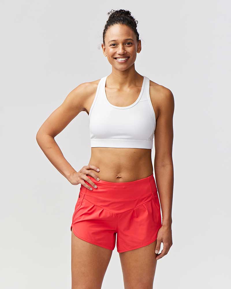 Sheva High-Rise Running Shorts with Zip Pocket